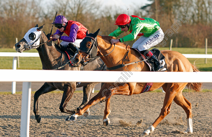 Tone-The-Barone-0001 
 TONE THE BARONE (right, Adam Kirby) beats MOVEONUP (left) in The tote.co.uk
Chelmsford 11 Feb 2020 - Pic Steven Cargill / Racingfotos.com