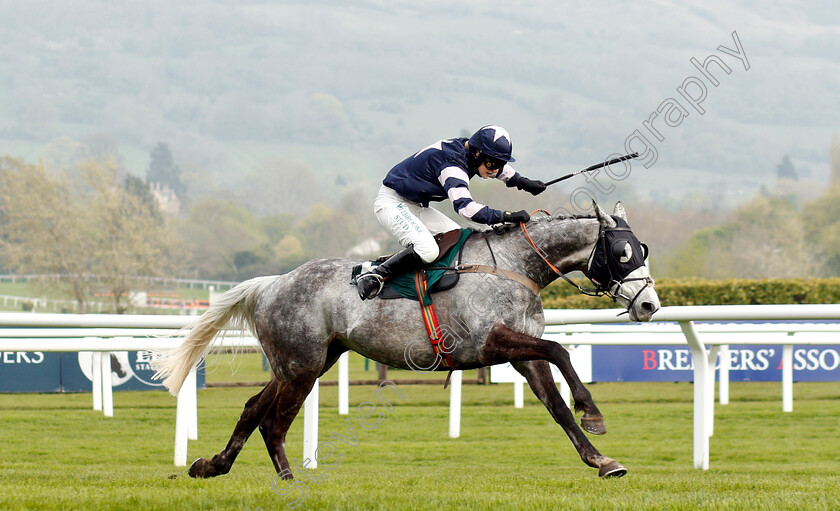 Goodnight-Charlie-0003 
 GOODNIGHT CHARLIE (Bridget Andrews) wins The JRL Group Mares Handicap Chase
Cheltenham 18 Apr 2019 - Pic Steven Cargill / Racingfotos.com