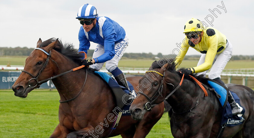 Alyanaabi-0002 
 ALYANAABI (left, Jim Crowley) beats BOILING POINT (right) in The Tattersalls Stakes
Newmarket 28 Sep 2023 - Pic Steven Cargill / Racingfotos.com