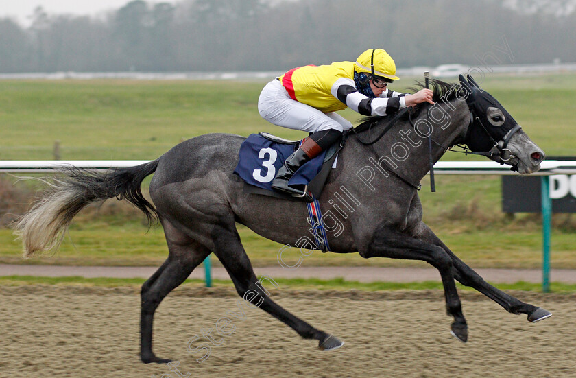 Nuble-0006 
 NUBLE (Christian Howarth) wins The Betway Handicap
Lingfield 25 Jan 2022 - Pic Steven Cargill / Racingfotos.com