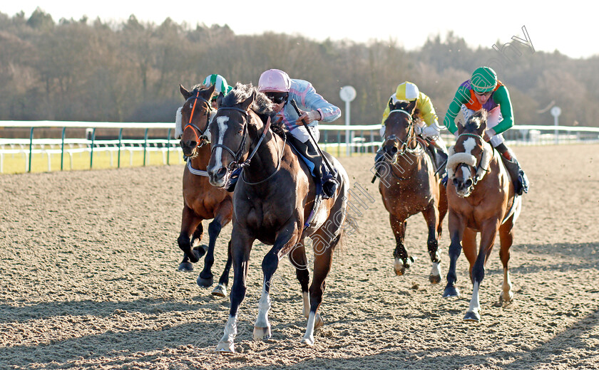 Brigham-Young-0002 
 BRIGHAM YOUNG (Luke Morris) wins The Bombardier March To Your Own Drum Handicap
Lingfield 4 Jan 2020 - Pic Steven Cargill / Racingfotos.com