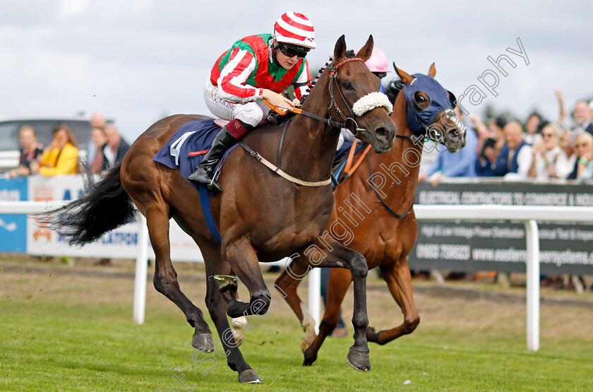 The-Spotlight-Kid-0002 
 THE SPOTLIGHT KID (Cieren Fallon) wins The At The Races App Market Movers Handicap
Yarmouth 15 Sep 2022 - Pic Steven Cargill / Racingfotos.com