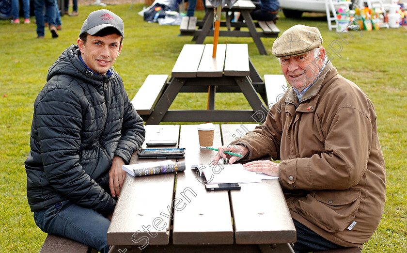 Matt-Houldsworth-and-Geoffrey-Howson-0001 
 MATT HOULDSWORTH and GEOFFREY HOWSON at Tattersalls Ireland Ascot November Sale 9 Nov 2017 - Pic Steven Cargill / Racingfotos.com