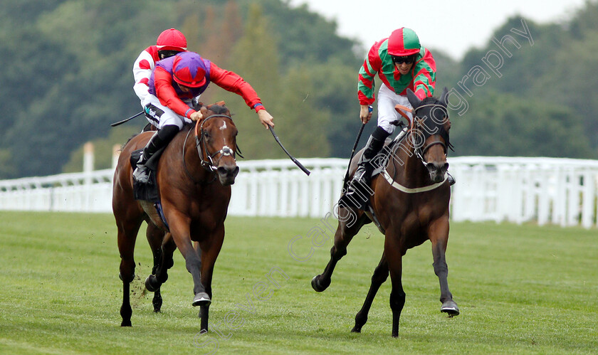 Clon-Coulis-0004 
 CLON COULIS (right, Ben Curtis) beats DI FEDE (left) in The Markerstudy British EBF Valiant Stakes
Ascot 27 Jul 2018 - Pic Steven Cargill / Racingfotos.com