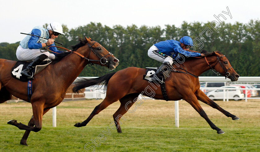 Asoof-0003 
 ASOOF (Jason Watson) beats SERGIO LEONE (left) in The Relyon Cleaning Newbury Handicap
Newbury 26 Jul 2018 - Pic Steven Cargill / Racingfotos.com