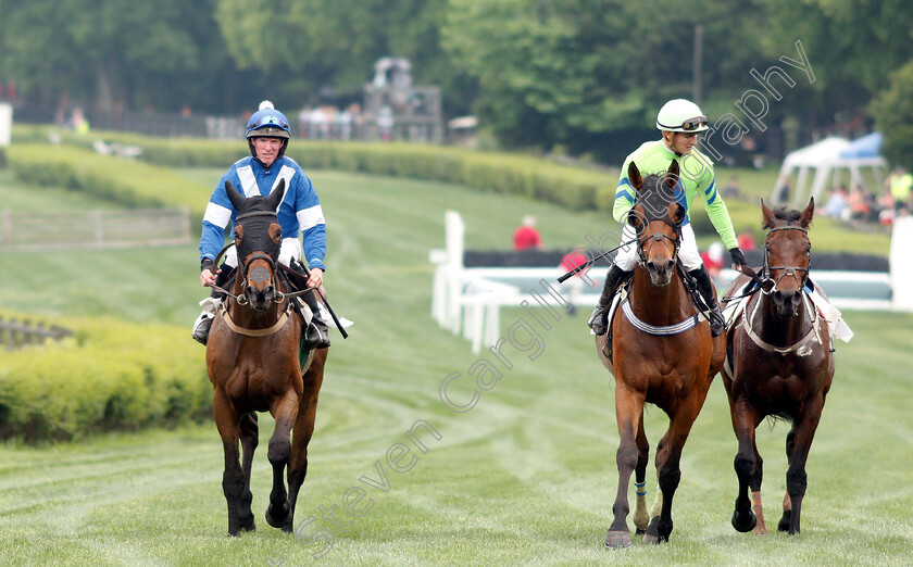 Sportswear-0001 
 SPORTSWEAR (left, Gerard Galligan) after winning The Green Pastures Hurdle
Percy Warner Park, Nashville Tennessee USA, 11 May 2019 - Pic Steven Cargill / Raciongfotos.com