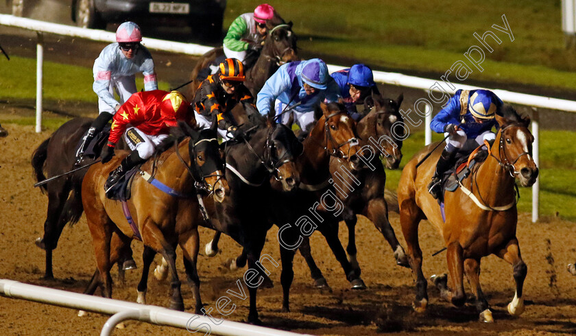 Tea-Sea-0001 
 TEA SEA (William Carson) beats ROSENPUR (left) in The Betmgm Handicap
Wolverhampton 20 Dec 2024 - Pic Steven Cargill / Racingfotos.com