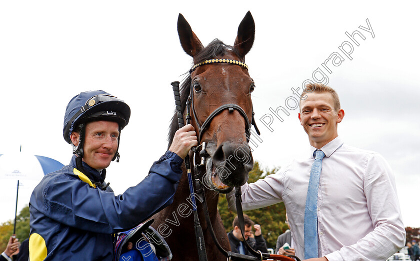 Muffri Ha-0008 
 MUFFRI'HA (Pat Cosgrave) after The Muhaarar British EBF Rosemary Stakes Newmarket 29 Sep 2017 - Pic Steven Cargill / Racingfotos.com