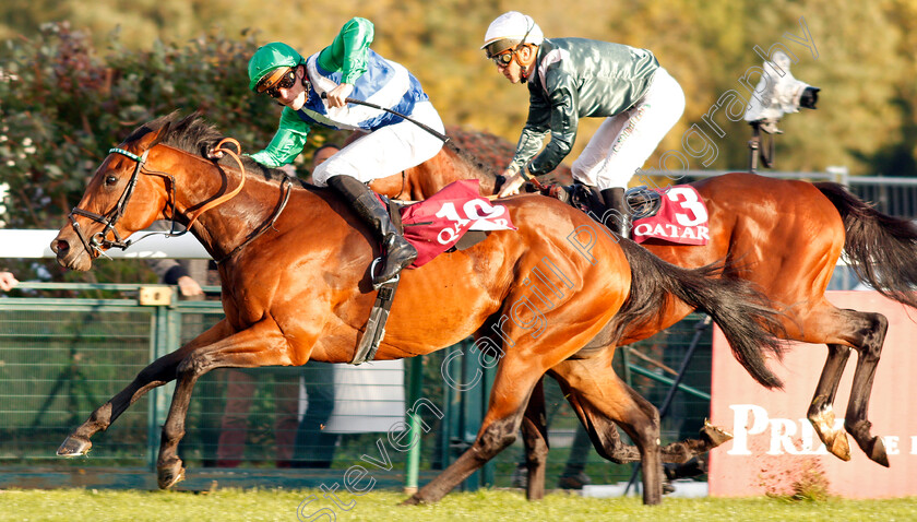 One-Master-0008 
 ONE MASTER (P C Boudot) wins The Qatar Prix de la Foret
Longchamp 6 Oct 2019 - Pic Steven Cargill / Racingfotos.com