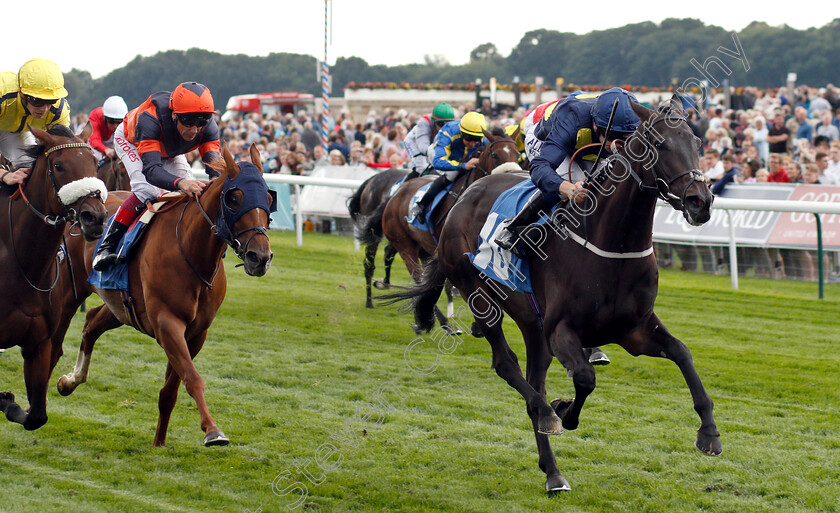 Crossing-The-Line-0004 
 CROSSING THE LINE (Oisin Murphy) wins The British Stallion Studs EBF Fillies Handicap
York 23 Aug 2018 - Pic Steven Cargill / Racingfotos.com