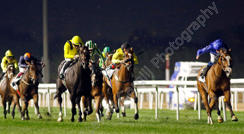 Mischief-Magic-0005 
 MISCHIEF MAGIC (right, William Buick) beats YONAFIS (left) in The Dubai Sprint 
Meydan 2 Feb 2024 - Pic Steven Cargill / Racingfotos.com