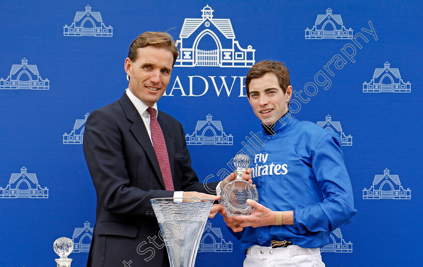 Frontiersman-0008 
 Presentation for by James O'Donnell to James Doyle for The Mukhadram Godolphin Stakes won by FRONTIERSMAN Newmarket 29 Sep 2017 - Pic Steven Cargill / Racingfotos.com