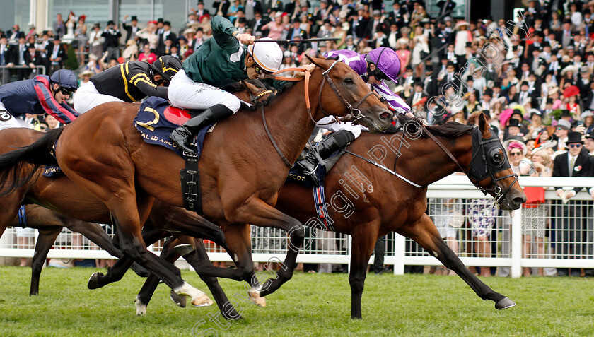 Merchant-Navy-0009 
 MERCHANT NAVY (farside, Ryan Moore) beats CITY LIGHT (nearside) in The Diamond Jubilee Stakes
Royal Ascot 23 Jun 2018 - Pic Steven Cargill / Racingfotos.com