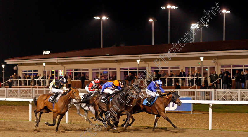 Jabalaly-0003 
 JABALALY (right, Jim Crowley) beats BALLADEER (centre) and DARGEL (left) in The Bet In Play At totesport.com Handicap
Chelmsford 24 Oct 2019 - Pic Steven Cargill / Racingfotos.com