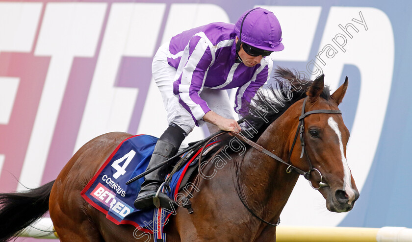 Continuous-0010 
 CONTINUOUS (Ryan Moore) wins The Betfred St Leger Stakes
Doncaster 16 Sep 2023 - Pic Steven Cargill / Racingfotos.com