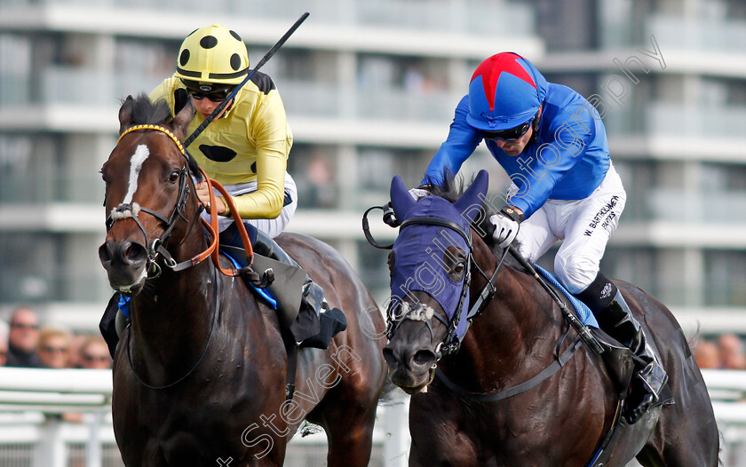 Fennaan-0005 
 FENNAAN (right, Jimmy Fortune) beats SAM GOLD (left) in The Wedgewood Estates EBF Novice Stakes Div1 Newbury 23 Sep 2017 - Pic Steven Cargill / Racingfotos.com