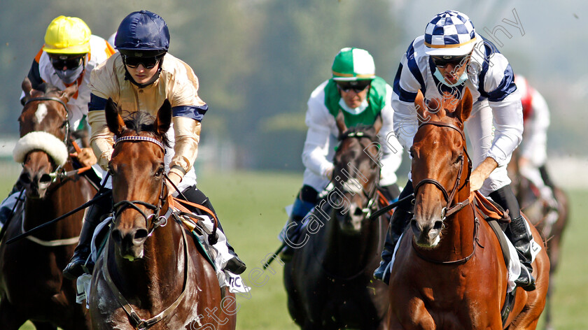 Maystar-0007 
 MAYSTAR (left, Hollie Doyle) beats BOTCH (right) in The Prix Moonlight Cloud
Deauville 9 Aug 2020 - Pic Steven Cargill / Racingfotos.com