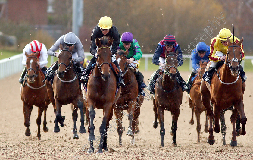 Baba-Ghanouj-0006 
 BABA GHANOUJ (David Probert) beats LADY LIZZY (right) in The Ladbrokes Home Of The Odds Boost Fillies Novice Stakes Div2
Wolverhampton 28 Nov 2018 - Pic Steven Cargill / Racingfotos.com