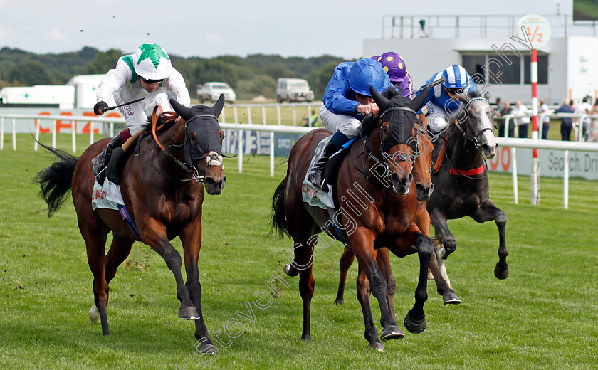 Noble-Truth-0002 
 NOBLE TRUTH (right, William Buick) beats HOO YA MAL (left) in The Cazoo Flying Scotsman Stakes
Doncaster 10 Sep 2021 - Pic Steven Cargill / Racingfotos.com