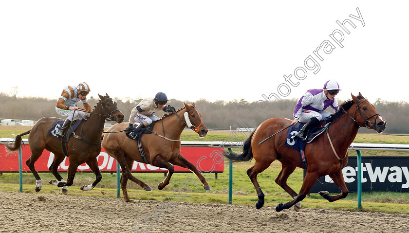 Gorgeous-Noora-0001 
 GORGEOUS NOORA (Hollie Doyle) wins The Play 4 To Score At Betway Handicap
Lingfield 18 Jan 2019 - Pic Steven Cargill / Racingfotos.com