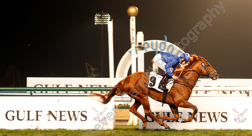 Leshlaa-0005 
 LESHLAA (Pat Cosgrave) wins The Reach By Gulf News Handicap Meydan 8 Feb 2018 - Pic Steven Cargill / Racingfotos.com