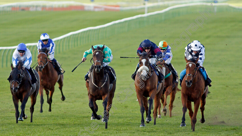 Rebel-Territory-0002 
 REBEL TERRITORY (right, Jim Crowley) beats FAIRY CAKES (centre) in The 888sport What's Your Thinking Handicap
Newmarket 30 Oct 2021 - Pic Steven Cargill / Racingfotos.com