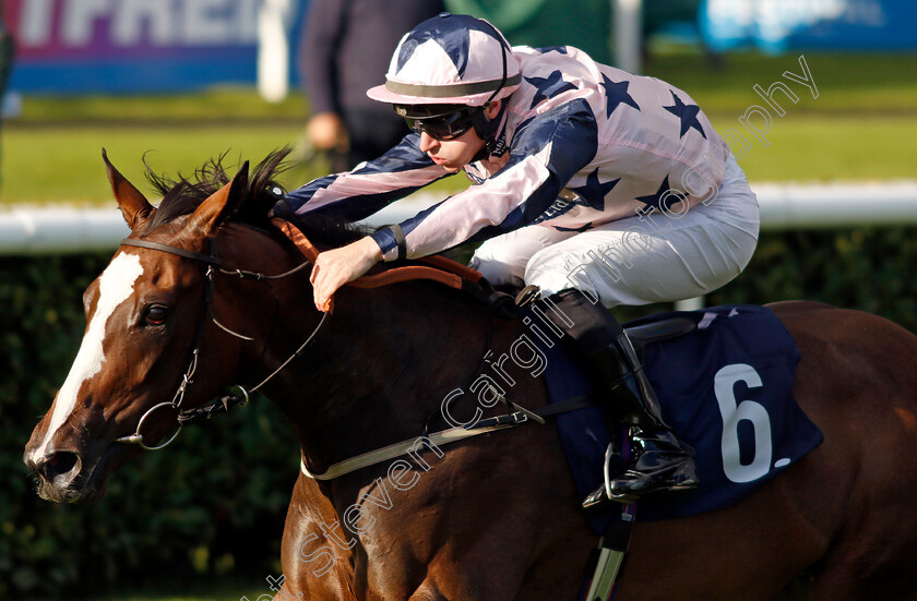 Harmonia-0001 
 HARMONIA (Richard Kingscote) wins The Christmas Live @themovies At Doncaster Racecourse Nursery
Doncaster 12 Sep 2024 - Pic Steven Cargill / Racingfotos.com