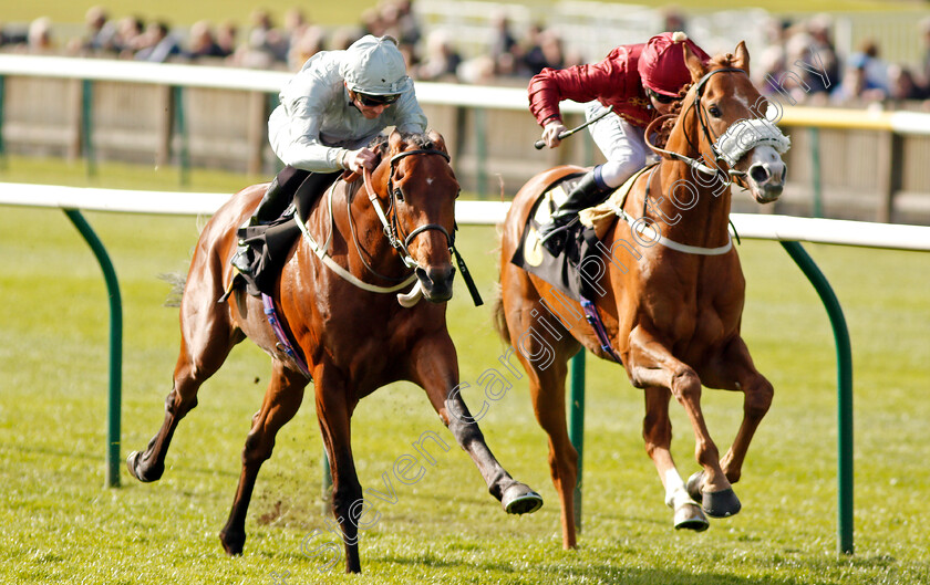 Mildenberger-0004 
 MILDENBERGER (left, James Doyle) beats FORTUNE'S PEARL (right) in The bet365 Feilden Stakes Newmarket 17 Apr 2018 - Pic Steven Cargill / Racingfotos.com