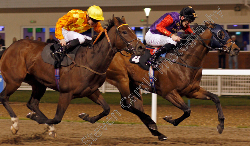 Pianissimo-0003 
 PIANISSIMO (Robert Havlin) beats CASUAL REPLY (left) in The Buy Tickets Online At chelmsfordcityracecourse.com Novice Stakes
Chelmsford 24 Oct 2019 - Pic Steven Cargill / Racingfotos.com