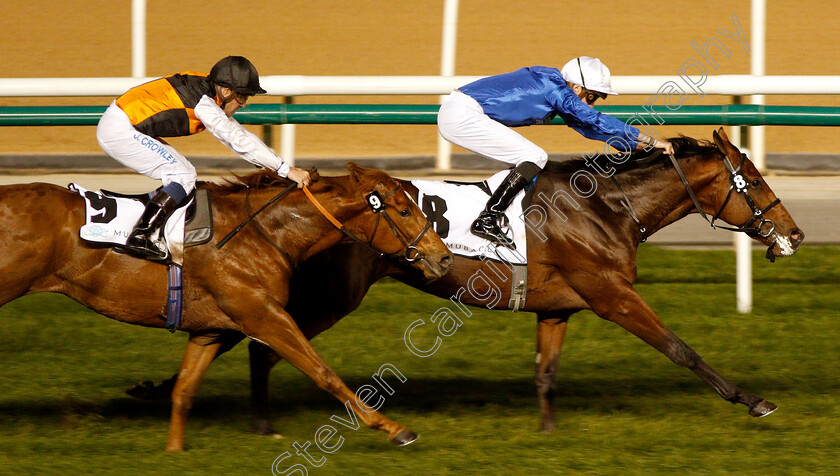 Good-Fortune-0007 
 GOOD FORTUNE (James Doyle) beats WOVEN (left) in The Dubai Trophy
Meydan 10 Jan 2019 - Pic Steven Cargill / Racingfotos.com