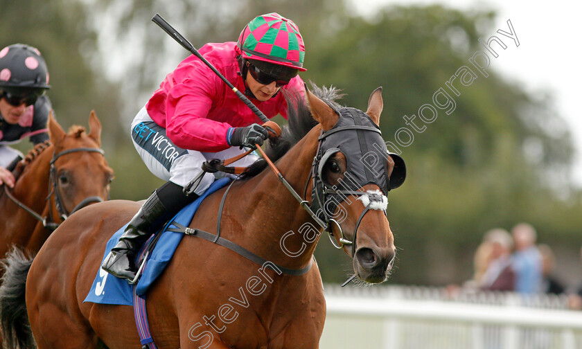 Twittering-0005 
 TWITTERING (Nicola Currie) wins The Lowesby Selling Stakes
Leicester 10 Sep 2019 - Pic Steven Cargill / Racingfotos.com