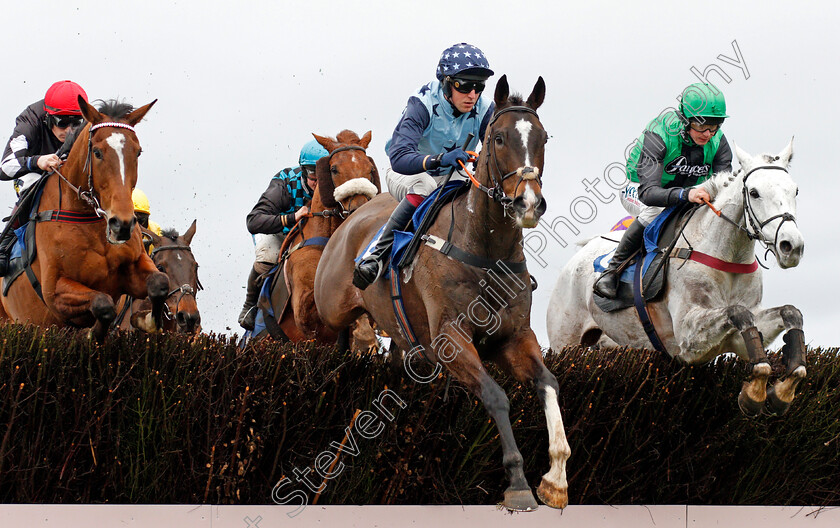 The-Kings-Writ-0002 
 THE KINGS WRIT (centre, Joshua Newman) with COMMODORE (right, Charlie Deutsch)
Wincanton 30 Jan 2020 - Pic Steven Cargill / Racingfotos.com