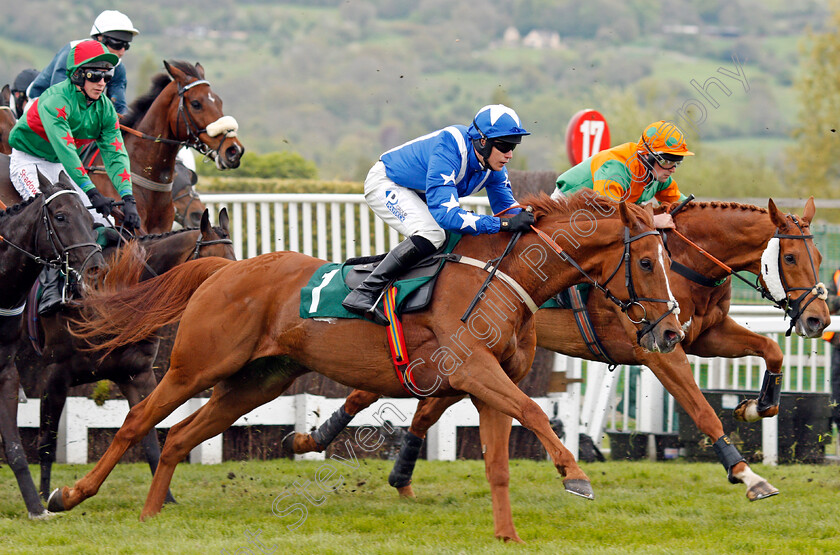 Monsieur-Gibraltar-0001 
 MONSIEUR GIBRALTAR (Lorcan Williams) wins The Brian Babbage Memorial Open Hunters Chase Cheltenham 4 May 2018 - Pic Steven Cargill / Racingfotos.com