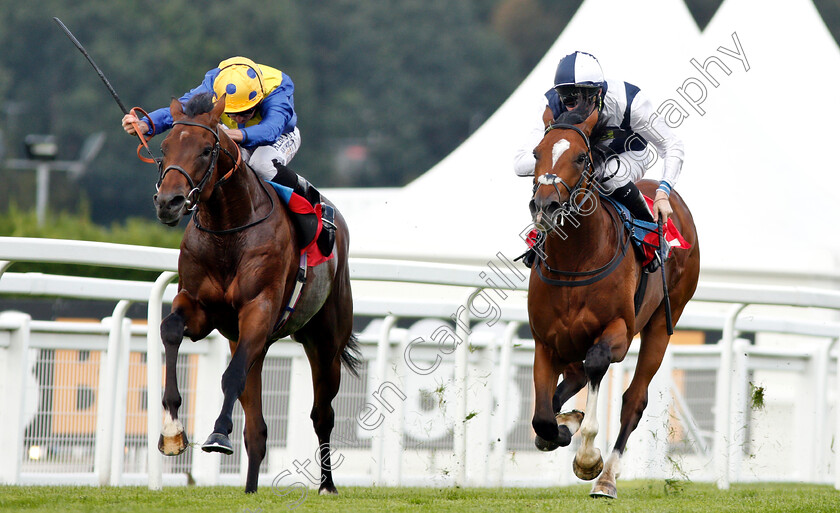 Almania-0002 
 ALMANIA (left, Ryan Moore) beats BUFFALO RIVER (right) in The Bet & Watch At 188bet.co.uk EBF Maiden Stakes
Sandown 31 Aug 2018 - Pic Steven Cargill / Racingfotos.com