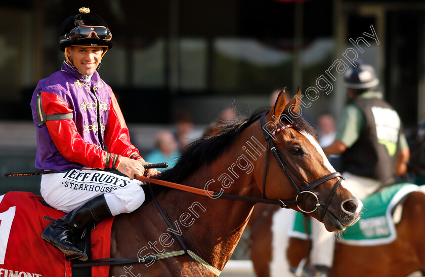 Call-To-Mind-0003 
 CALL TO MIND (Javier Castellano) before The Belmont Gold Cup Invitational Stakes
Belmont Park 8 Jun 2018 - Pic Steven Cargill / Racingfotos.com