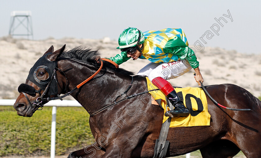 Above-Normal-0003 
 ABOVE NORMAL (Antonion Fresu) wins The Arabian Scandinavian Insurance Co Handicap Jebel Ali 9 Mar 2018 - Pic Steven Cargill / Racingfotos.com