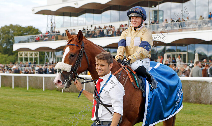 Manitou-0010 
 MANITOU (Hollie Doyle) winner of The Appel Au Maitre Svealandlopning
Bro Park, Sweden 18 Sep 2022 - Pic Steven Cargill / Racingfotos.com