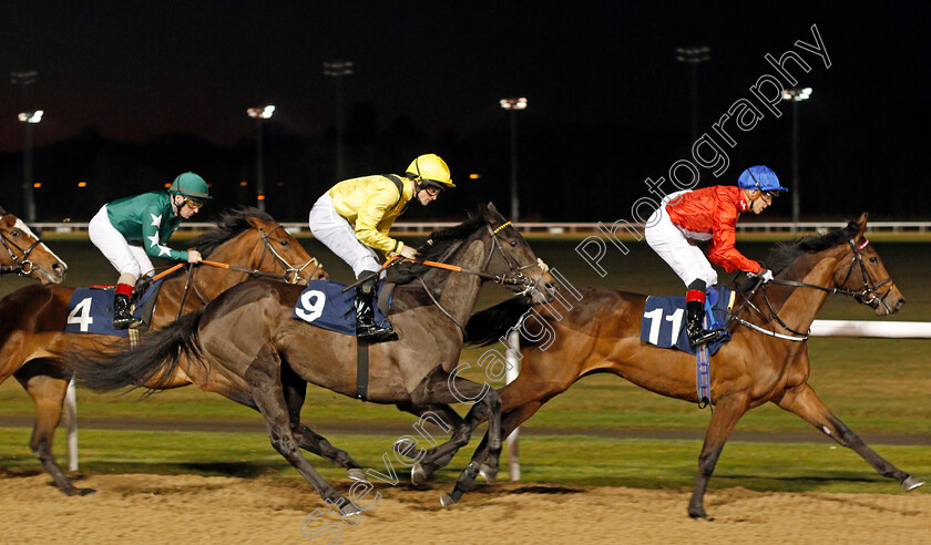 Rideson-0002 
 RIDESON (left, Charlie Bennett) tracks VEGA'S ANGEL (right, Ben Curtis)
Wolverhampton 20 Jan 2020 - Pic Steven Cargill / Racingfotos.com