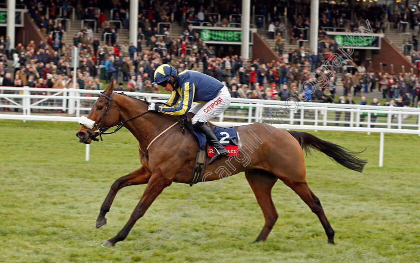 Kalondra-0005 
 KALONDRA (Noel Fehily) wins The Ryman Novices Chase Cheltenham 16 Dec 2017 - Pic Steven Cargill / Racingfotos.com