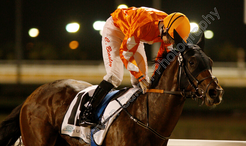 Walking-Thunder-0005 
 WALKING THUNDER (Connor Beasley) wins The UAE 2000 Guineas Trial
Meydan 10 Jan 2019 - Pic Steven Cargill / Racingfotos.com