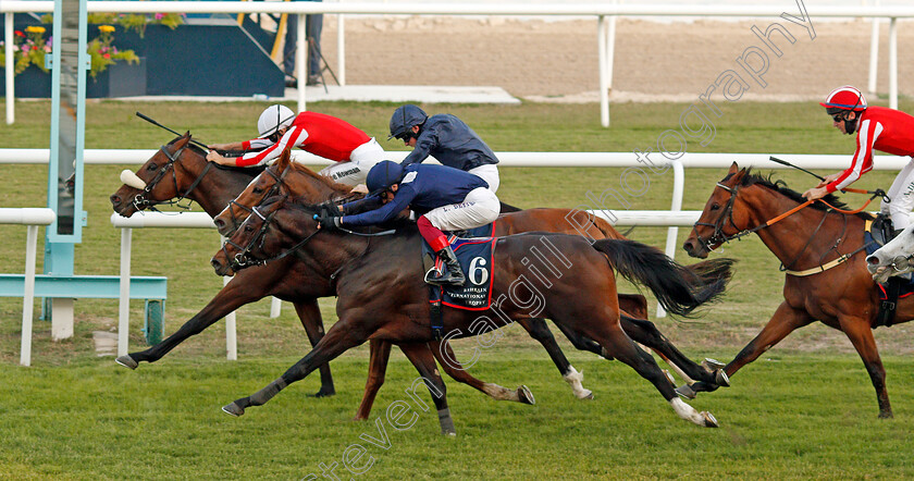 Simsir-0009 
 SIMSIR (farside, Lee Newman) beats GLOBAL GIANT (nearside) and SOVEREIGN (between the two) in The Bahrain International Trophy
Rashid Equestrian & Horseracing Club, Bahrain, 20 Nov 2020 - Pic Steven Cargill / Racingfotos.com