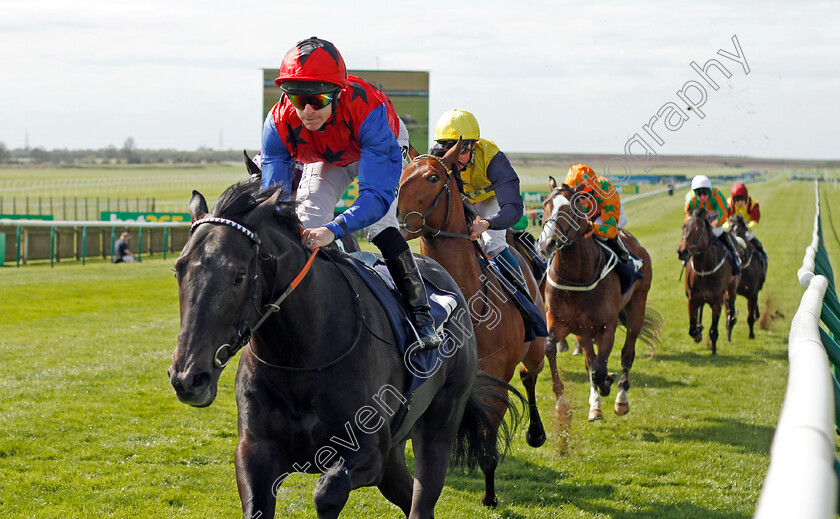 Jackstar-0003 
 JACKSTAR (Richard Kingscote) wins The Montaz Restaurant EBF Novice Stakes Newmarket 17 Apr 2018 - Pic Steven Cargill / Racingfotos.com