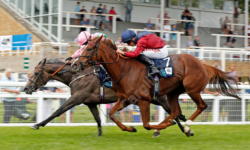 Lilac-Road-0004 
 LILAC ROAD (nearside, Tom Marquand) beats TECHNIQUE (farside) in The British Stallion Studs EBF Upavon Fillies Stakes
Salisbury 11 Aug 2021 - Pic Steven Cargill / Racingfotos.com