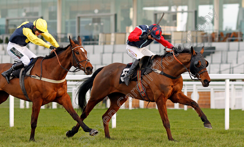 J ai-Froid-0004 
 J'AI FROID (Max Kendrick) beats FAWSLEY SPIRIT (left) in The Ascot Racecourse Supports Berkshire Vision Handicap Hurdle
Ascot 20 Feb 2021 - Pic Steven Cargill / Racingfotos.com