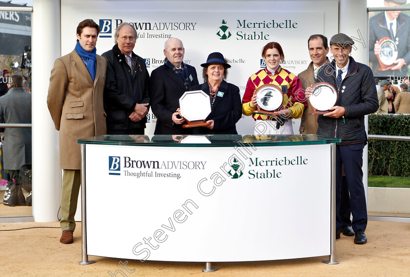 Siruh-Du-Lac-0013 
 Presentation to John White and Anne Underhill, Nick Williams and Lizzie Kelly for The Brown Advisory & Merriebelle Stable Plate won by SIRUH DU LAC
Cheltenham 14 Mar 2019 - Pic Steven Cargill / Racingfotos.com