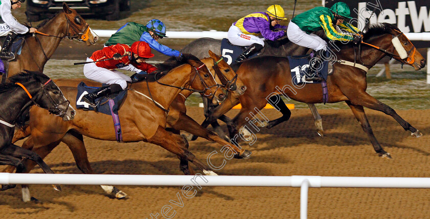 Uncle-Dick-0001 
 UNCLE DICK (red, Charles Bishop) beats SPIRIT OF ROWDOWN (right) in The Play Ladbrokes 5-A-Side On Football Handicap
Wolverhampton 7 Jan 2021 - Pic Steven Cargill / Racingfotos.com