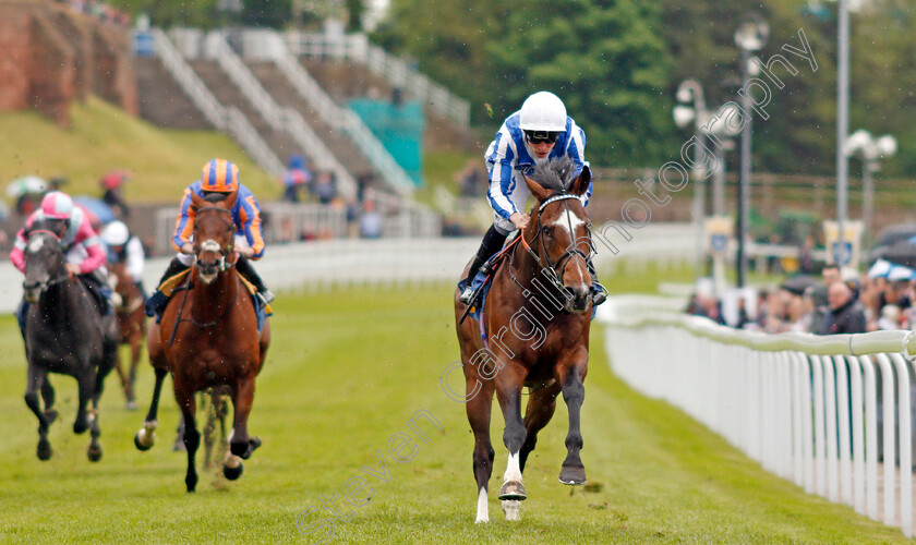 Chief-Ironside-0009 
 CHIEF IRONSIDE (Kieran Shoemark) wins The Deepbridge Capital Maiden Stakes Chester 9 May 2018 - Pic Steven Cargill / Racingfotos.com