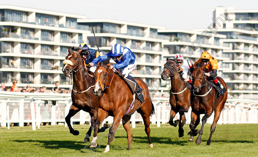 Tabarrak-0001 
 TABARRAK (Jim Crowley) beats SIR THOMAS GRESHAM (left) in The Dubai Duty Free Cup Stakes
Newbury 20 Sep 2019 - Pic Steven Cargill / Racingfotos.com