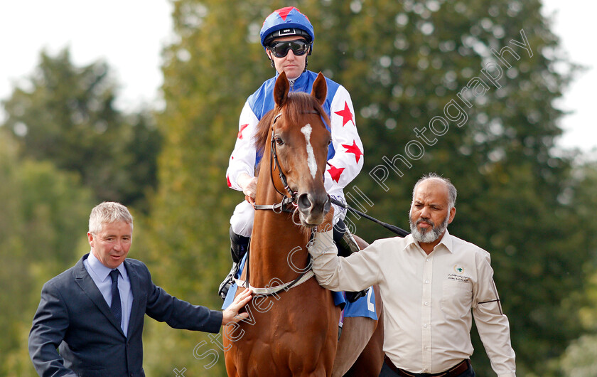 Fantastic-Blue-0002 
 FANTASTIC BLUE (Pat Cosgrave) before winning The Welcomm Communications And Technology Solutions Handicap
Leicester 10 Sep 2019 - Pic Steven Cargill / Racingfotos.com