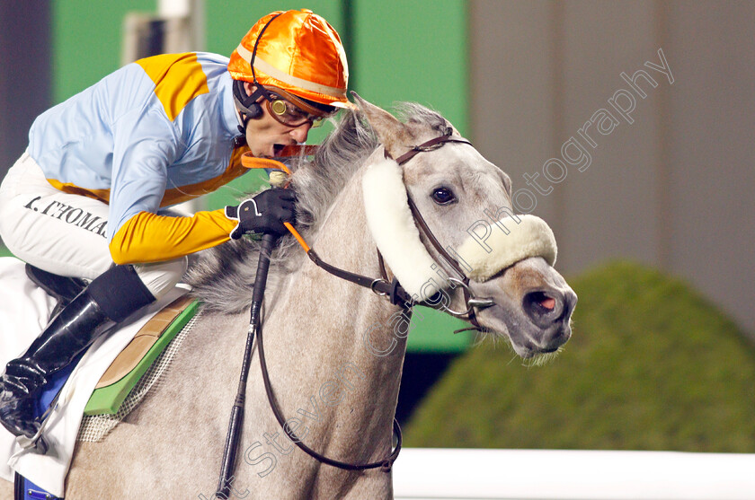 First-Class-0001 
 FIRST CLASS (R Thomas) winds The Al Mneefah Cup
King Abdulaziz Racecourse, Riyadh, Saudi Arabia 25 Feb 2022 - Pic Steven Cargill /Racingfotos.com